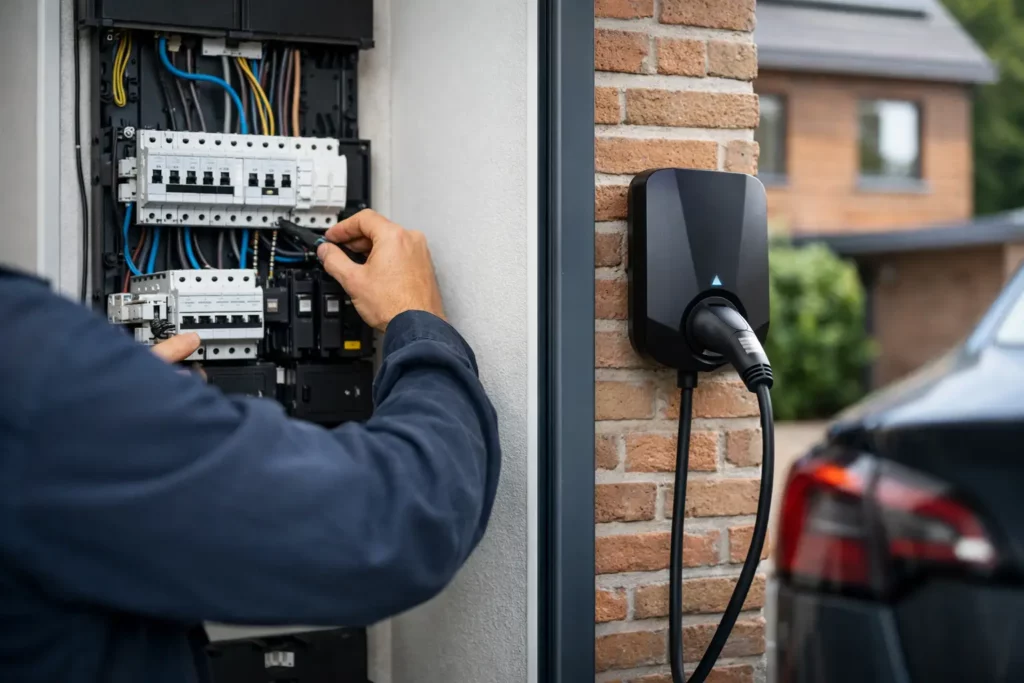 Groepenkast uitbreiden voor laadpaal